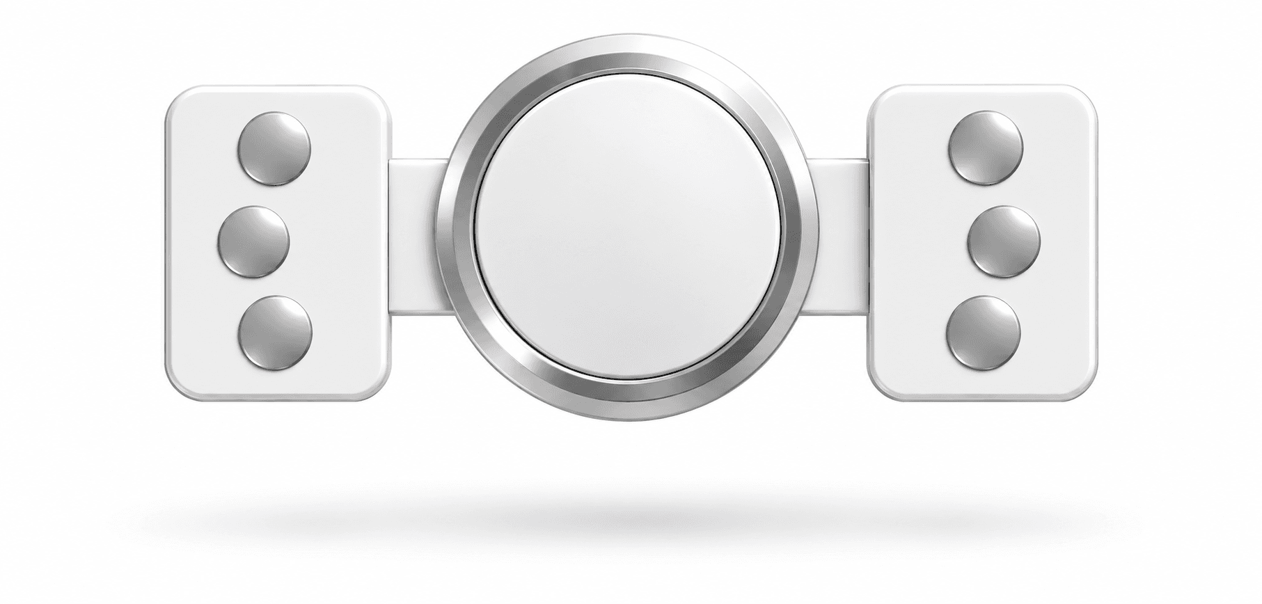 Cognipatch device: two electrode panels connected to a central sensor hub